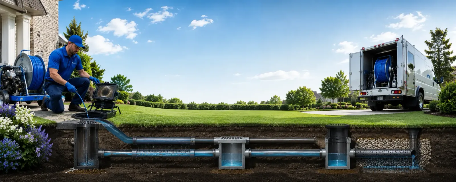 Outdoor drain cleaning information for West Alton, MO